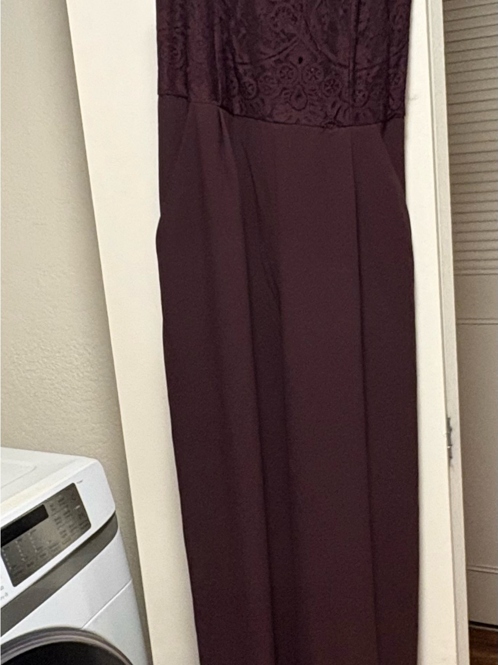 BB Dakota Lace Bodice Maxi Dress in Plum